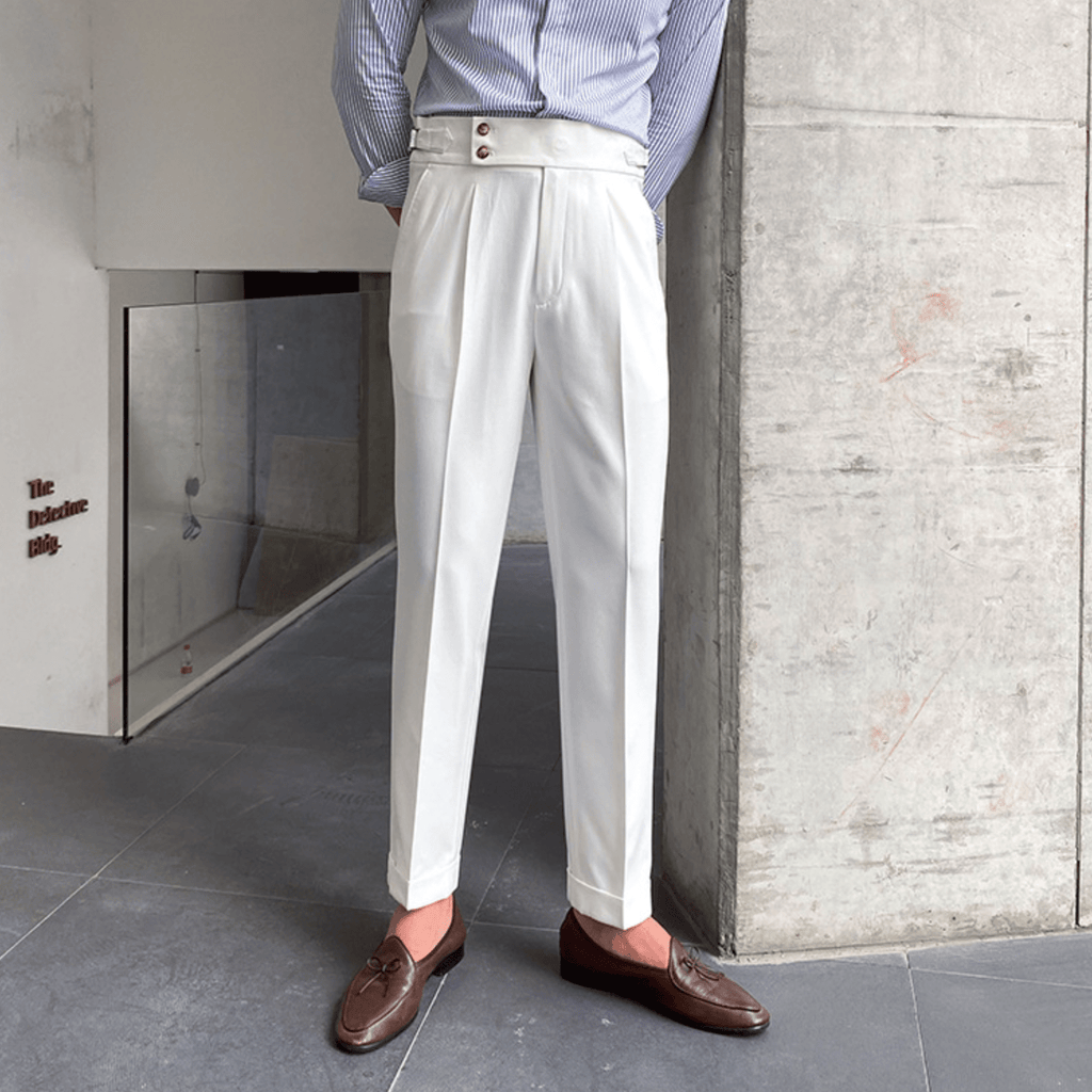 Edward | Elegant High-Waisted Pants