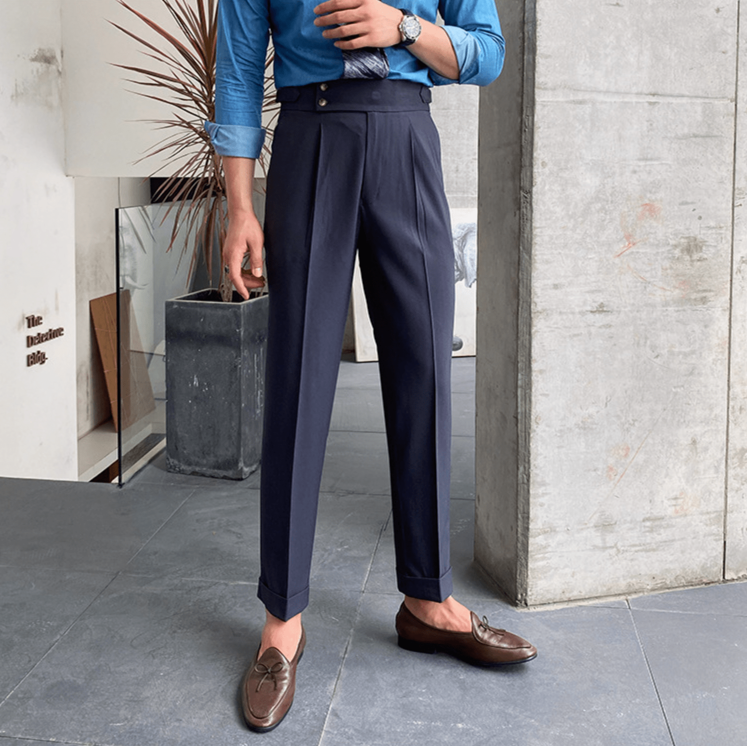 Edward | Elegant High-Waisted Pants