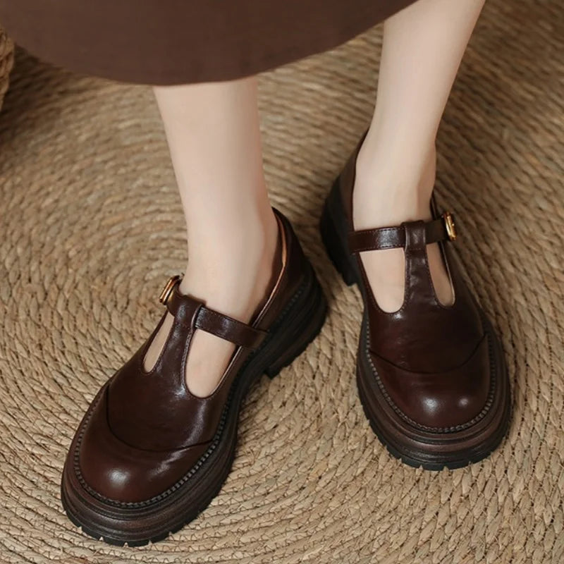 Aria | T-Bar Shoes with Vintage Charm