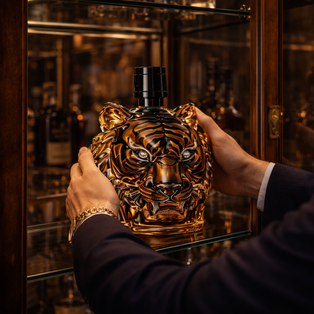 Tiger Edition Whiskey Bottle