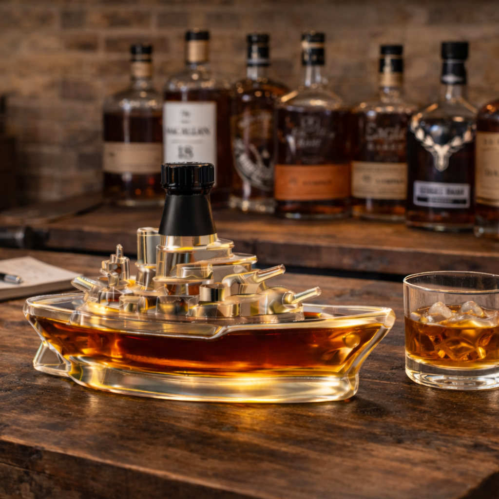 Marine Edition Whiskey Bottle