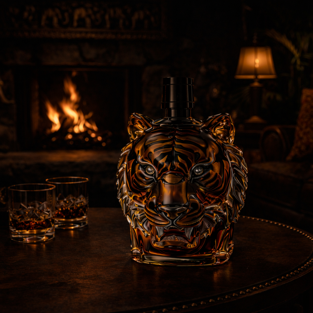 Tiger Edition Whiskey Bottle
