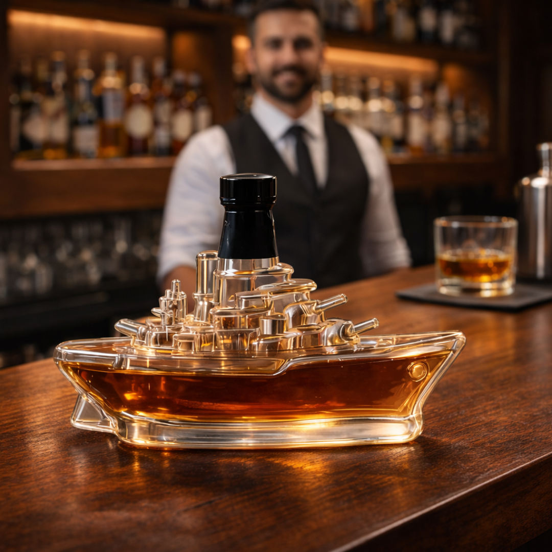 Marine Edition Whiskey Bottle