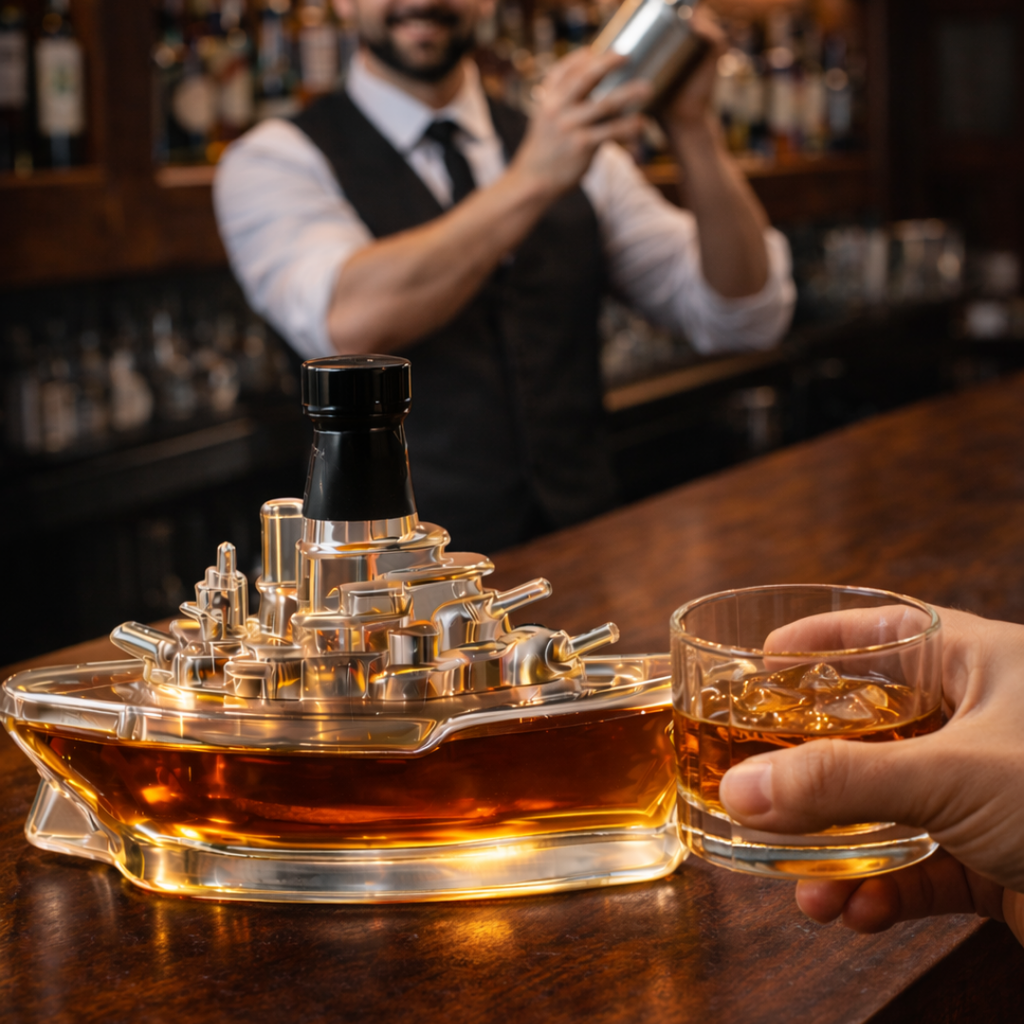 Marine Edition Whiskey Bottle