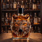 Wolf Edition Whiskey Bottle