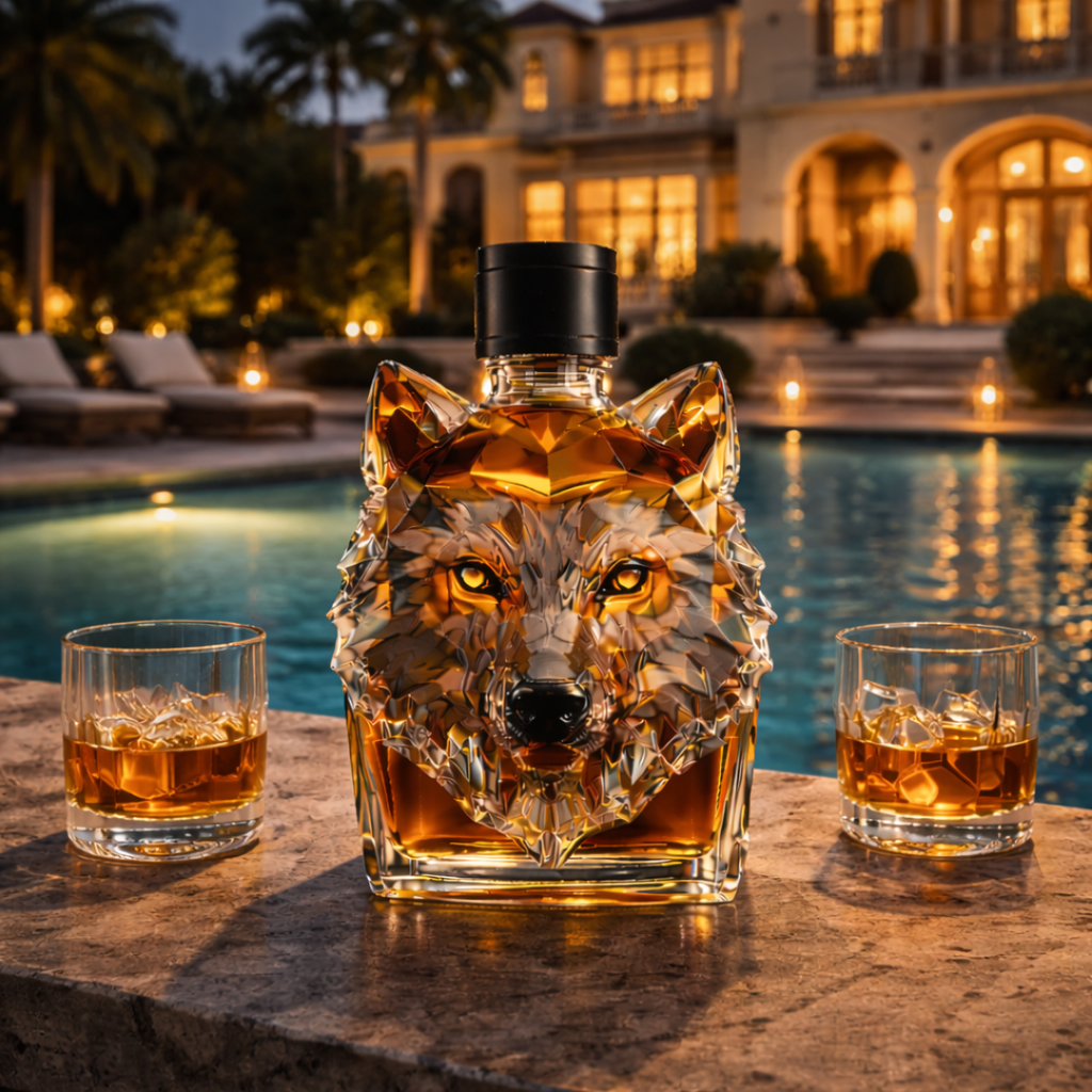 Wolf Edition Whiskey Bottle