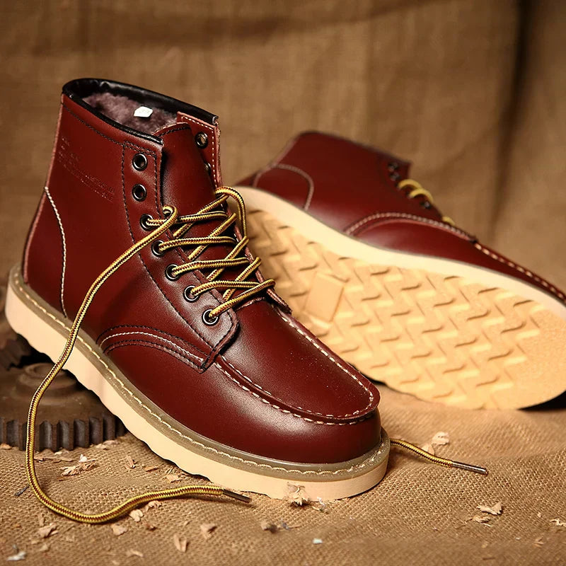 MARIO – botas retro de cuero genuino