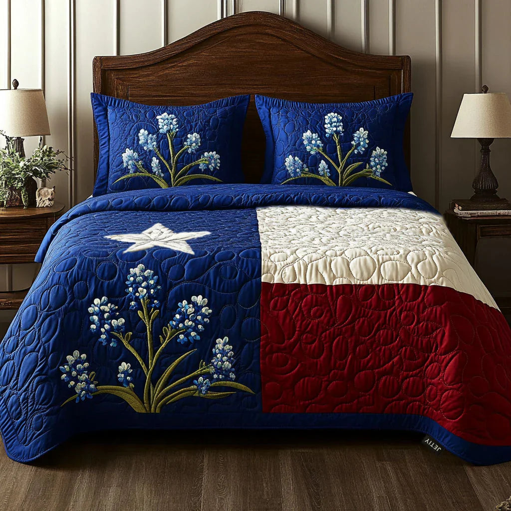 Texas Pride 3-Piece Quilted Bedding Collection