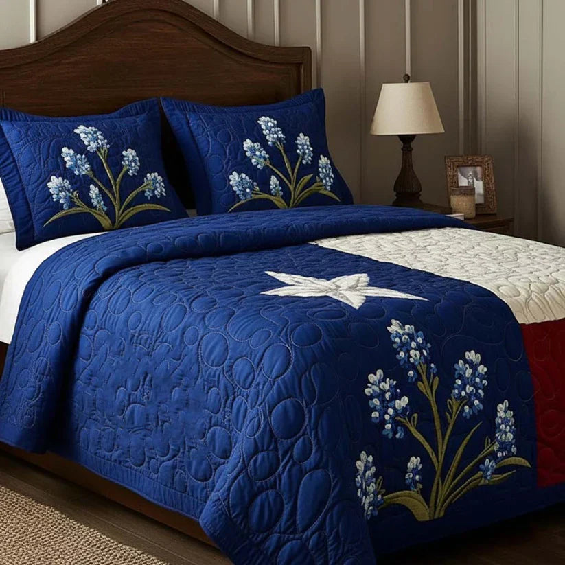 Texas Pride 3-Piece Quilted Bedding Collection
