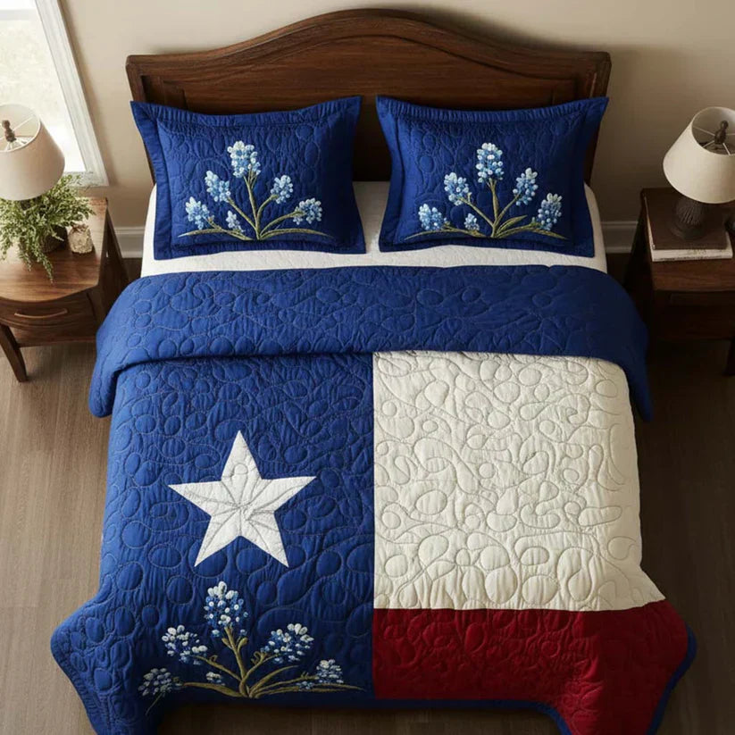 Texas Pride 3-Piece Quilted Bedding Collection