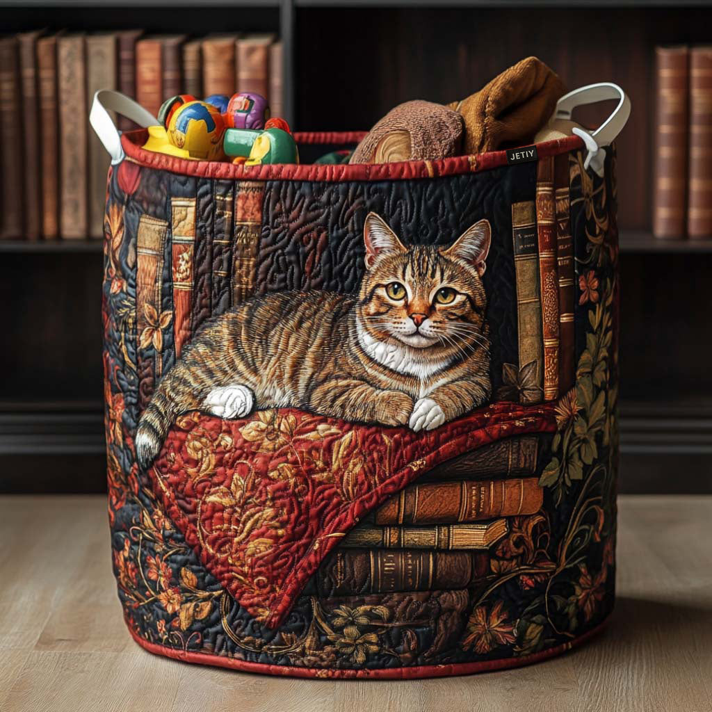 Whiskered Wonders Laundry Basket