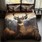 3-Piece Quilted Bedding Set Featuring Forest Animals