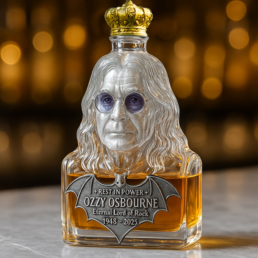 Crystal Keepsake — Whisky Bottle Tribute to Ozzy Osbourne