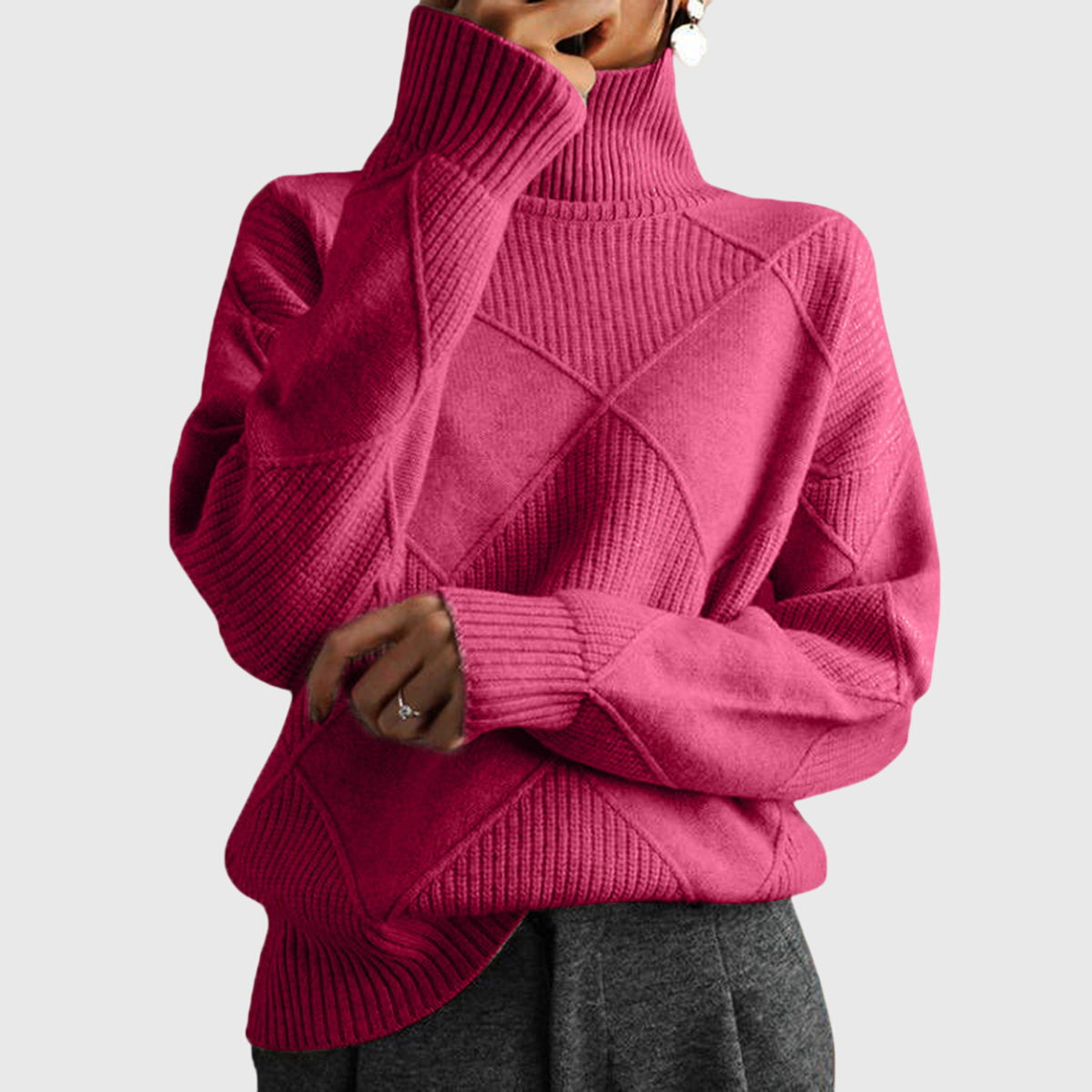 Ruby | High Neck Sweater