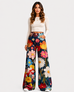 Zoe | Wide-Leg Floral Print Pants