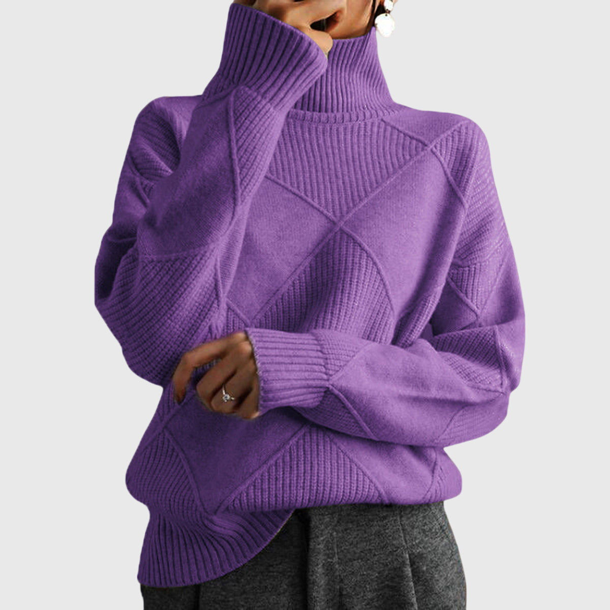 Ruby | High Neck Sweater