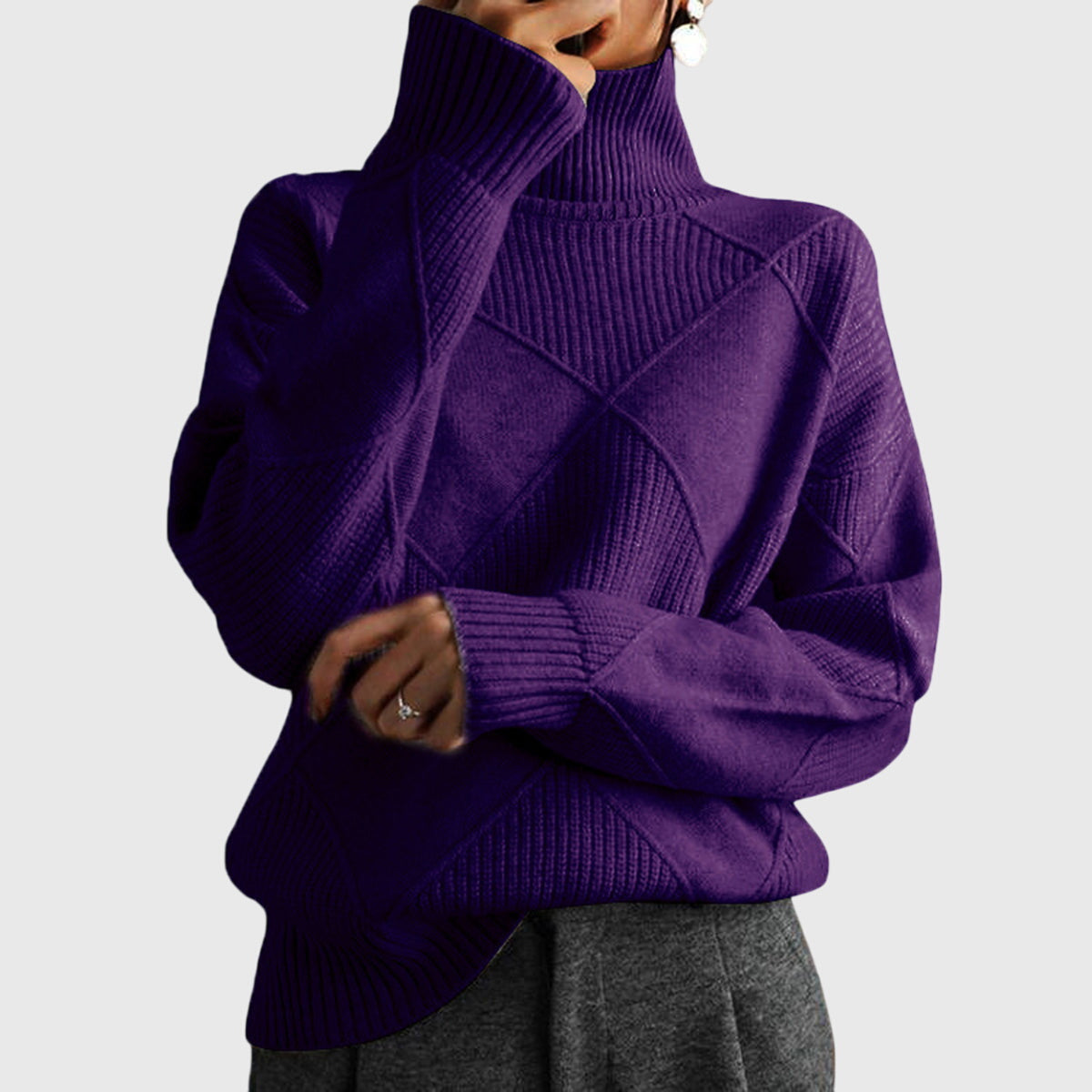 Ruby | High Neck Sweater