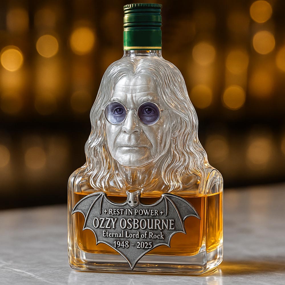Crystal Keepsake — Whisky Bottle Tribute to Ozzy Osbourne