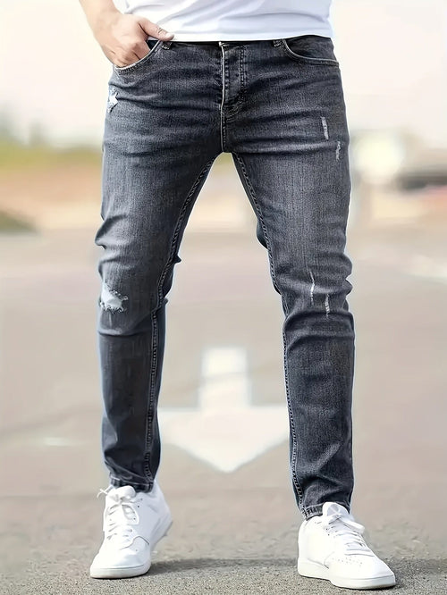 Alex | Trendy Ripped Slim Jeans