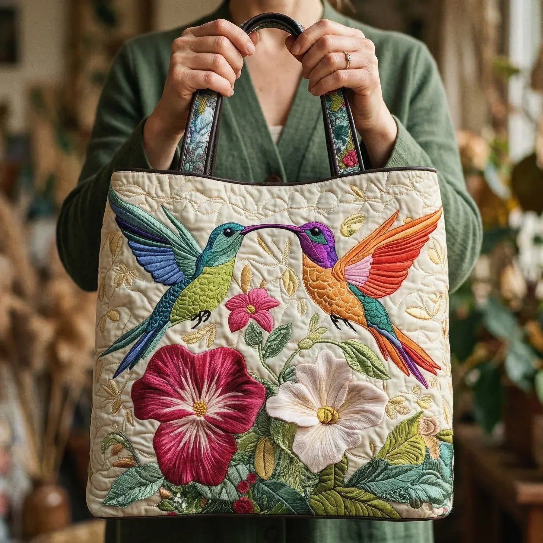 Alice | Handmade soft quilted bag
