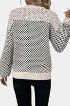 Sadie | Color Block Crew Neck Sweater