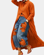 Elizabeth | Set of Wide-Leg Jeans and Dress