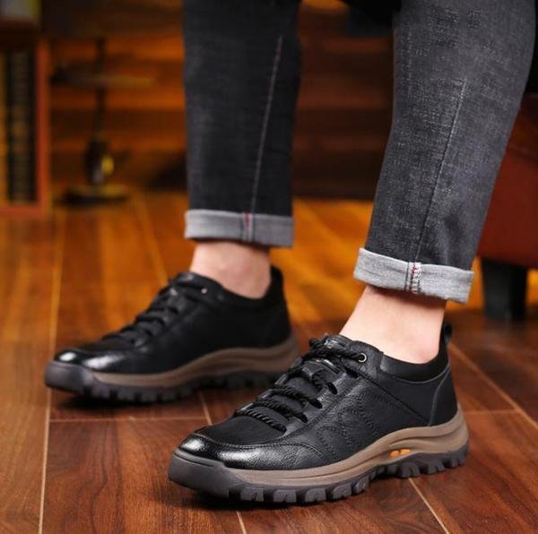 MATT - Zapatos para hombre de cuero hechos a mano ergonómicos