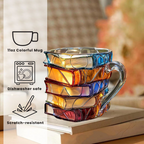 One-of-a-Kind 3D Happiness Mug for Avid Readers