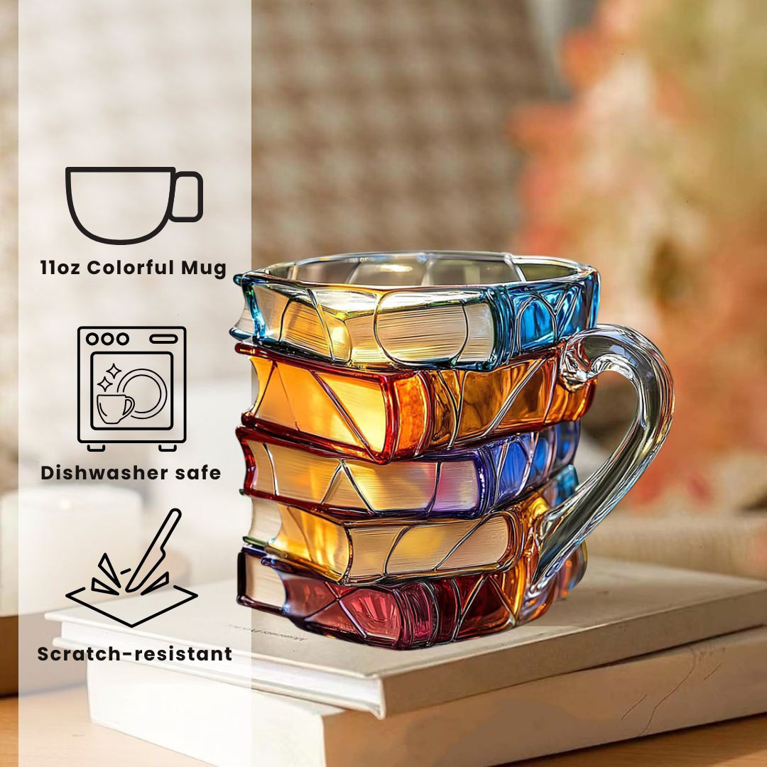 One-of-a-Kind 3D Happiness Mug for Avid Readers