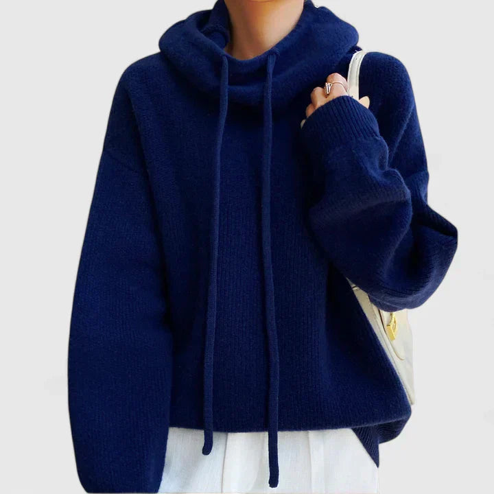 Zoe | Cozy Sweater with High Collar and Hood