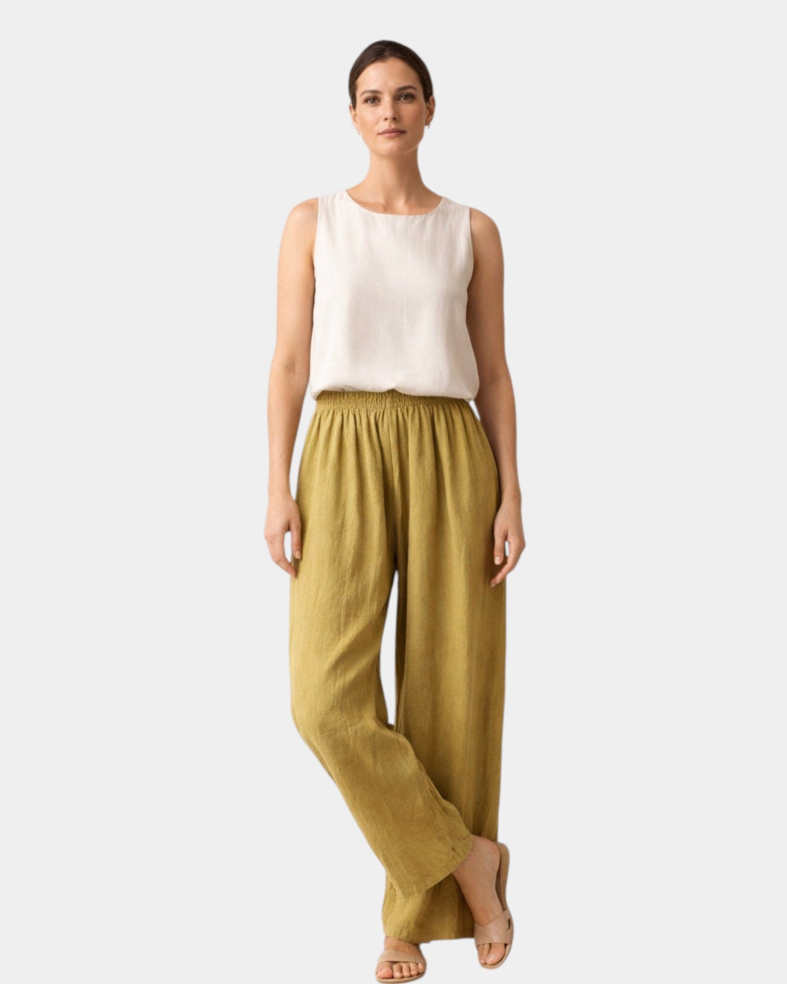 Mia | Cotton and Linen Pants