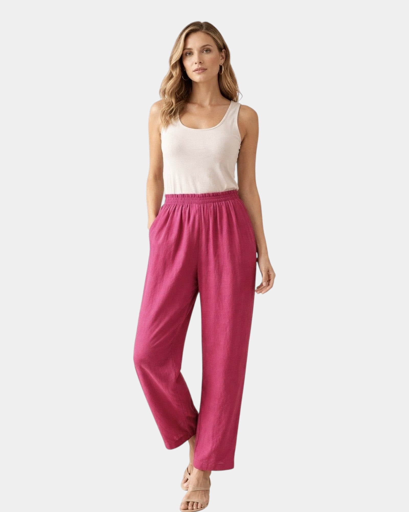 Mia | Cotton and Linen Pants
