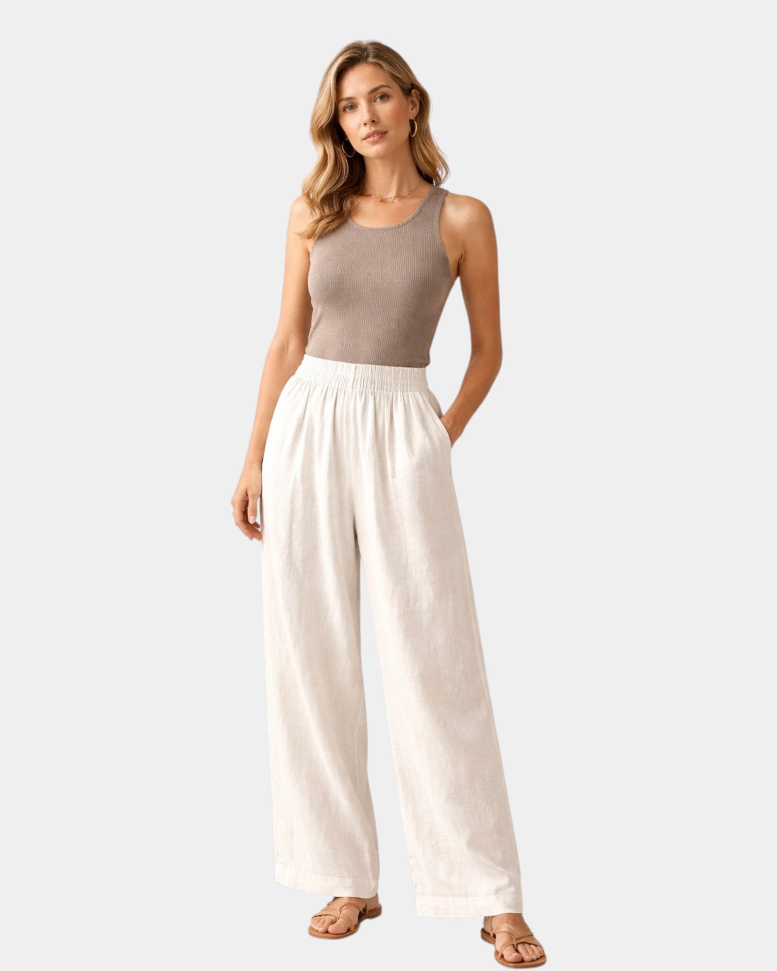 Mia | Cotton and Linen Pants