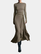 Elora | Draped Maxi Dress