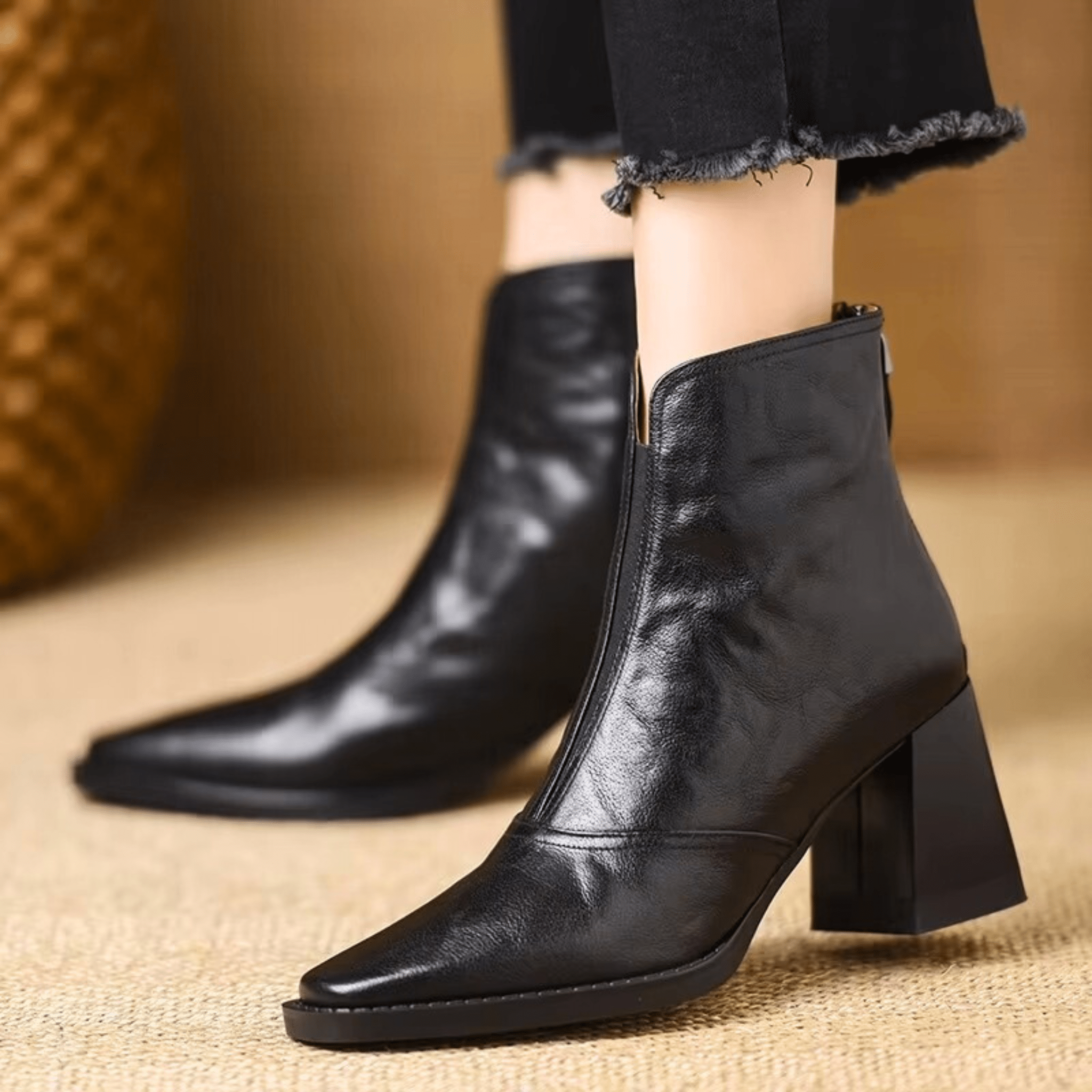 Zoe | Luxury Ankle Boots with Medium Heel