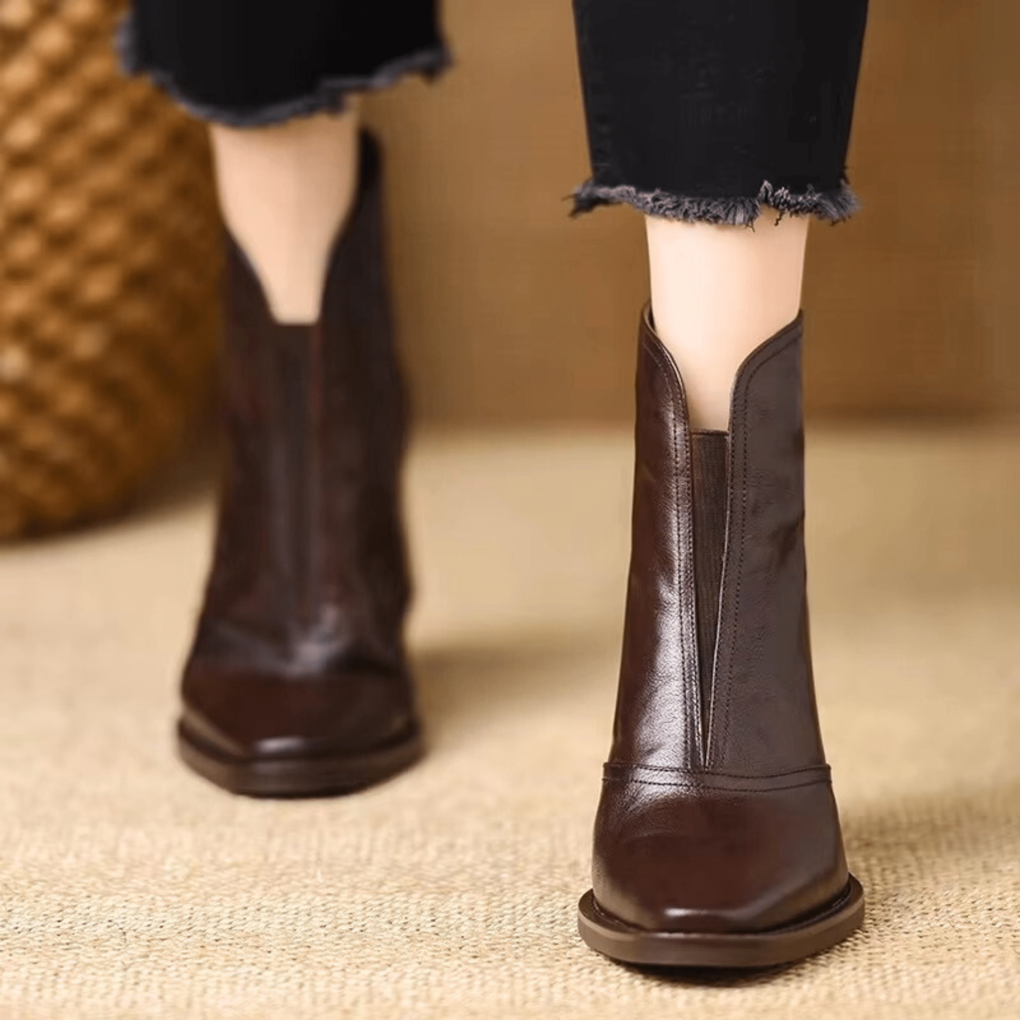 Zoe | Luxury Ankle Boots with Medium Heel
