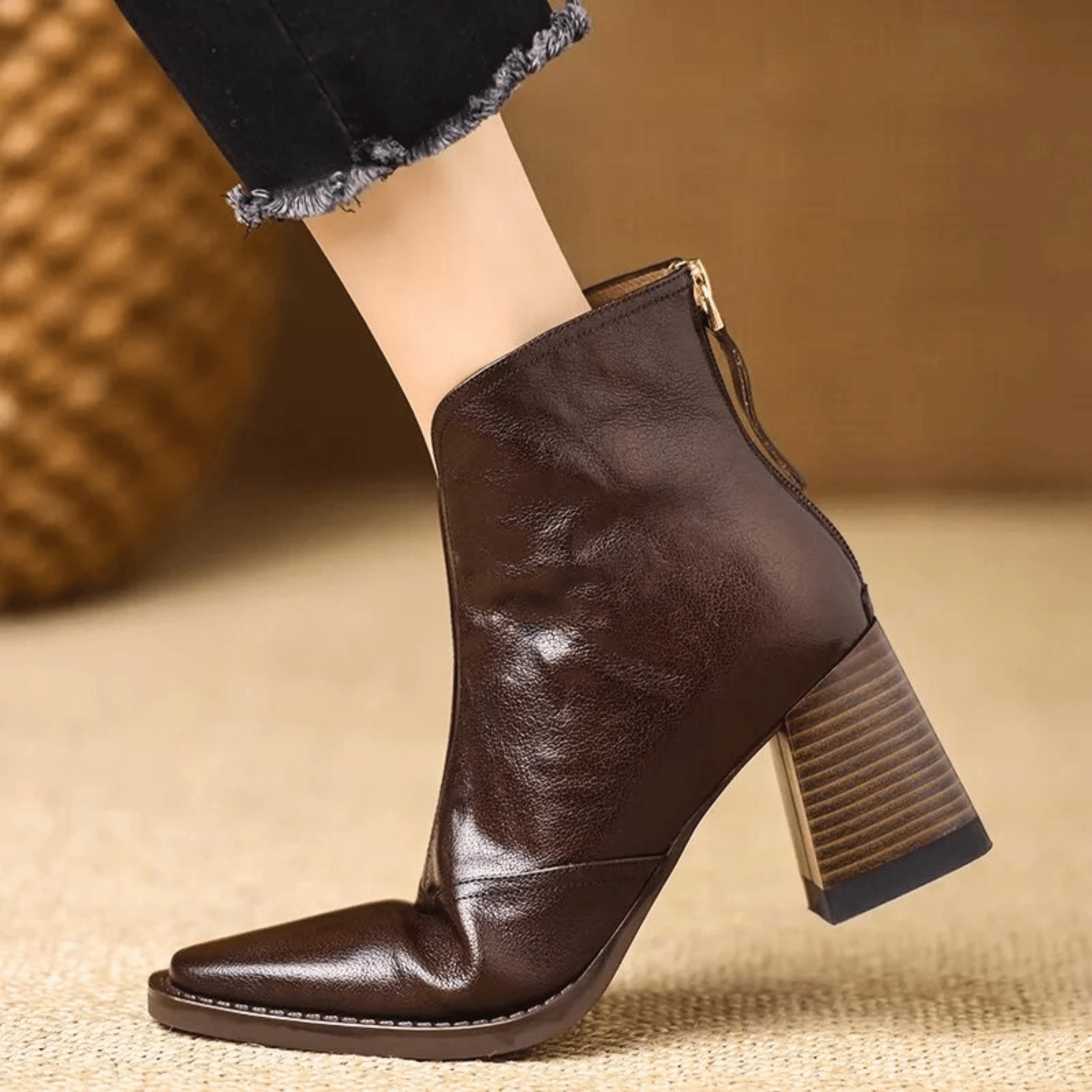 Zoe | Luxury Ankle Boots with Medium Heel